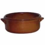 OVEN PORCELAIN ROUND 16X6CM BROWN UNIQUE