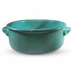 OVEN PORCELAIN ROUND 16X6CM GREEN UNIQUE