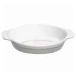 OVEN PORCELAIN OVAL 24X15X4CM WHITE UNIQUE