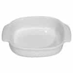 OVEN PORCELAIN SQUARE 17X17X4CM WHITE UNIQUE