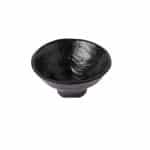 MELAMINE BOWL DEEP ROUND BLACK 13.5X6CM UNIQUE