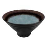 MELAMINE DEEP BOWL ROUND CONIC RUSTIC SIEL BROWN MATT 21.5X11 NOV