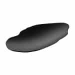 MELAMINE ASSYMETRICAL BLACK 55.8X30.8X5.6CM NOV