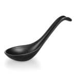 MELAMINE SOUP SPOON 16.5X5.2 BLACK NOVATEX