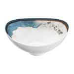 MELAMINE DEEP BOWL OVAL BLUE DECOR 30X27X16 NOV