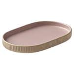 DISCONTINUED 2025 - NARA ROSE PLATTER OVAL COUPE RELIEF 18X11CM PLAYGROUND