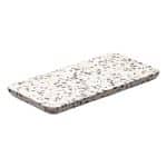 DISCONTINUED 2025 - TERRAZZO PLATTER RECTANGULAR DARK 18X9CM PLAYGROUND