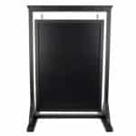 SIGN STAND BLACK BOARD WITH FRAME DOUBLE FACE SWINGING WOOD BLACK 72X61X103CM NOVATEX