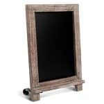 SIGN TABLE STAND BLACK BOARD WITH FRAME WOOD BROWN 24X36CM NOVATEX - BY ORDER