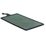 MELAMINE PLATTER WITH HANDLE RECTANGULAR 33X22CM BLACK UNIQUE
