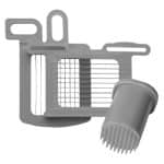 DYNACUBE BLADE SLICER SET GRIDS 5.5X5.5MM AND PUSHER FOR CL005 DYNAMICMIXER FRANCE - BY ORDER