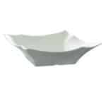 NEW MELAMINE BOWL SQUARE 36X36X11CM WHITE UNIQUE