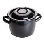 BY ORDER - 100 CHEF COOKING POT BLACK 12CM 1PC SPAIN