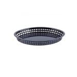 DISCONTINUED - SERVIRE BASKET TEXAS OVAL PP 32.5X24X4CM BLACK TABLECRAFT