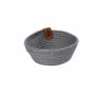 BY ORDER - BREAD BASKET ROUND ROB GREY 13X6CM ESPIEL