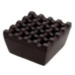 ASHTRAY ALUMINIUM WINDPROOF SQUARE COLOR BLACK 9X9X4CM ZING TABLETOP  BY ORDER