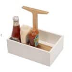 SCANDI BOX CONDIMENT HOLDER 25X15X10CM  MARI WOOD NATURAL
