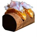 ROUND WOOD TACO SANDWICH 3 HOLDER UNIQUE