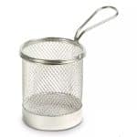 DISCONTINUED - BASKET CHIPS SQUARE 10X9X9CM GOLD SUPREMINOX SPAIN