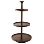 SAMBONET ARTHUR KRUPP RADICI SERVING STAND 3 TIER WOOD ACACIA 50-40-30X95.2CM - BY ORDER