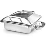 CHAFING DISH BUILD IN INDUCTION WINDOW SQUARE 2/3 35X32.5CM INOX 04005020 UNIQUE - BY ORDER