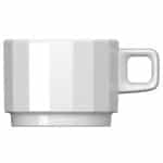 EDGE WHITE CUP STACKABLE 9CL BAUSCHER GERMANY - BY ORDER