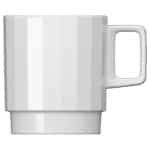 EDGE WHITE CUP MUG STACKABLE 30CL BAUSCHER GERMANY - BY ORDER
