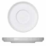 EDGE WHITE SAUCER 13CM BAUSCHER GERMANY - BY ORDER