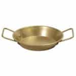 VINTAGE SNOW GOLD SERVING OMELETTE PAN 25X5.5CM INOX 18-10  ESPIEL - BY ORDER