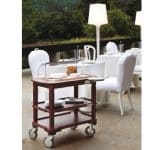 VERSAILLES CAKE CHEESE TROLLEY 77.5X51X94CM ROSEWOOD SAMBONET ITALY - BY ORDER - Image 2