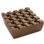 ASHTRAY WINDPROOF ALUMINIUM COLOR BRONZE SQUARE 18X18X7CM ESPIEL - BY ORDER