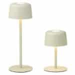 TABLE LAMP 1+1 SAGE GREEN LED DIMMER RECHARGEABLE ZAFFERANO ITALY
