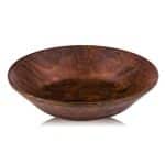 BY ORDER CHESTNUT MELAMINE BOWL HYBRID 27X27X7.5CM ESPIEL
