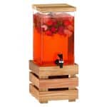 BUFFET CRATE JUICE DISPENSER 6L ACACIA WOOD GARIBALDI