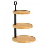 BUFFET 3 TIER ACASIA ROTATING TRAYS