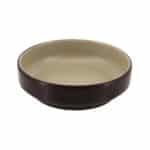 BY ORDER - MELAMINE POTTERY BROWN BOWL ROUND 8X3CM ZICCO APS