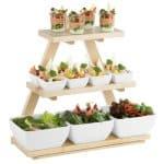 WOODEN BUFFET STAND 3 SHELVES  53X21X50CM PADERNO
