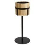 BAVARIA WOOD METAL FOOTED CHAMPAGNE WINE BUCKET 24X79CM ESPIEL - BY ORDER