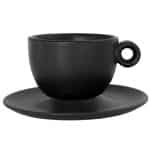 TORINO PORCELAIN CAPPUCCINO CHOCOLATE CUP 31.5CL BLACK MATT TABLETOP