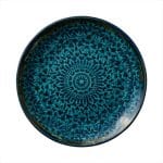 BY ORDER MIRAGE INDICO PORCELAIN COUP PLATE FLAT 25CM HEART SOUL by BAUSCHER GERMANY