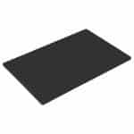 CUTTING BOARD WITH GROOVE PE BLACK 50X30X2CM GTSA