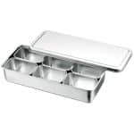 JAPANESE 6 MINI SET WITH LID BOXES 10.5X6.8X5.8CM INOX LT FRANCE - BY ORDER