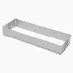 PASTRY MOULD PERFORATED FRAME RECTANGULAR 28X10X3.5CM INOX FRANCE - BY ORDER