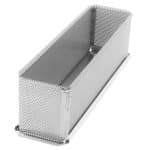 PASTRY MOULD PERFORATED PATE PLAIN RECTANGULAR 40X7X9CM INOX FRANCE - BY ORDER