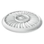 3D SILICONE MOLD CROWN HONORÉ D17.7 X H1.8CM FRANCE - Image 2