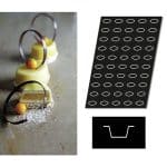 BY ORDER - SILICONE FLEXIPAN MOULDS 60X40CM OVALS 50PCS 5.5CL 5X3X2CM PADERNO