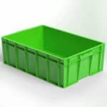 STORAGE SPAIN48 PLASTIC PP BOX CLOSED GRATE 63X43X20CM 48L GREEN UNIQUE