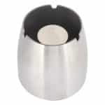 ASHTRAY ROUND WINDPROOF STACKABLE 10X10.5CM INOX 304 TABLE TOP