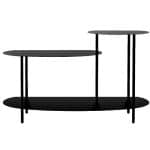 BUFFET METAL STAND BLACK SHELF 118X34X67CM ESPIEL