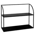 BUFFET METAL STAND BLACK SHELF 61X20X40CM ESPIEL